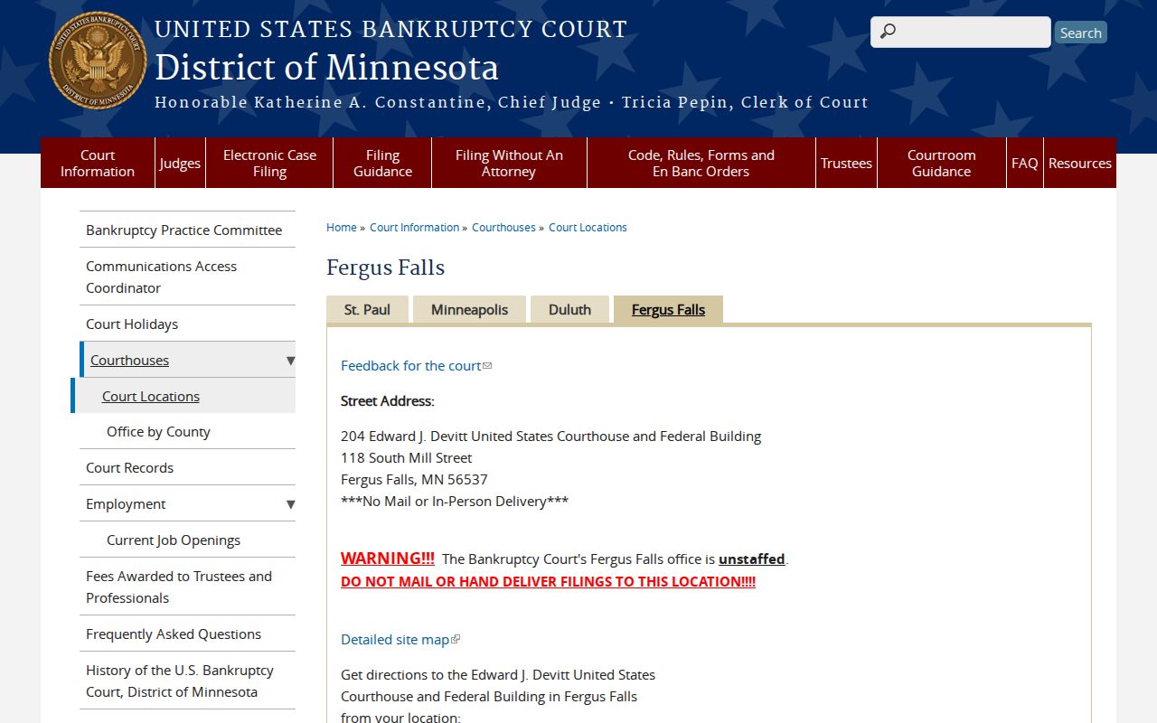 Douglas County court dates federal bankruptcy division distinction