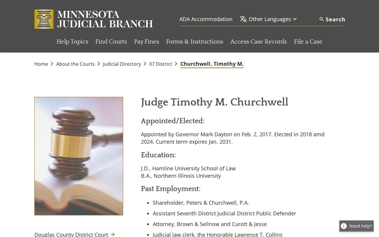 Douglas County criminal docket judicial officer reference