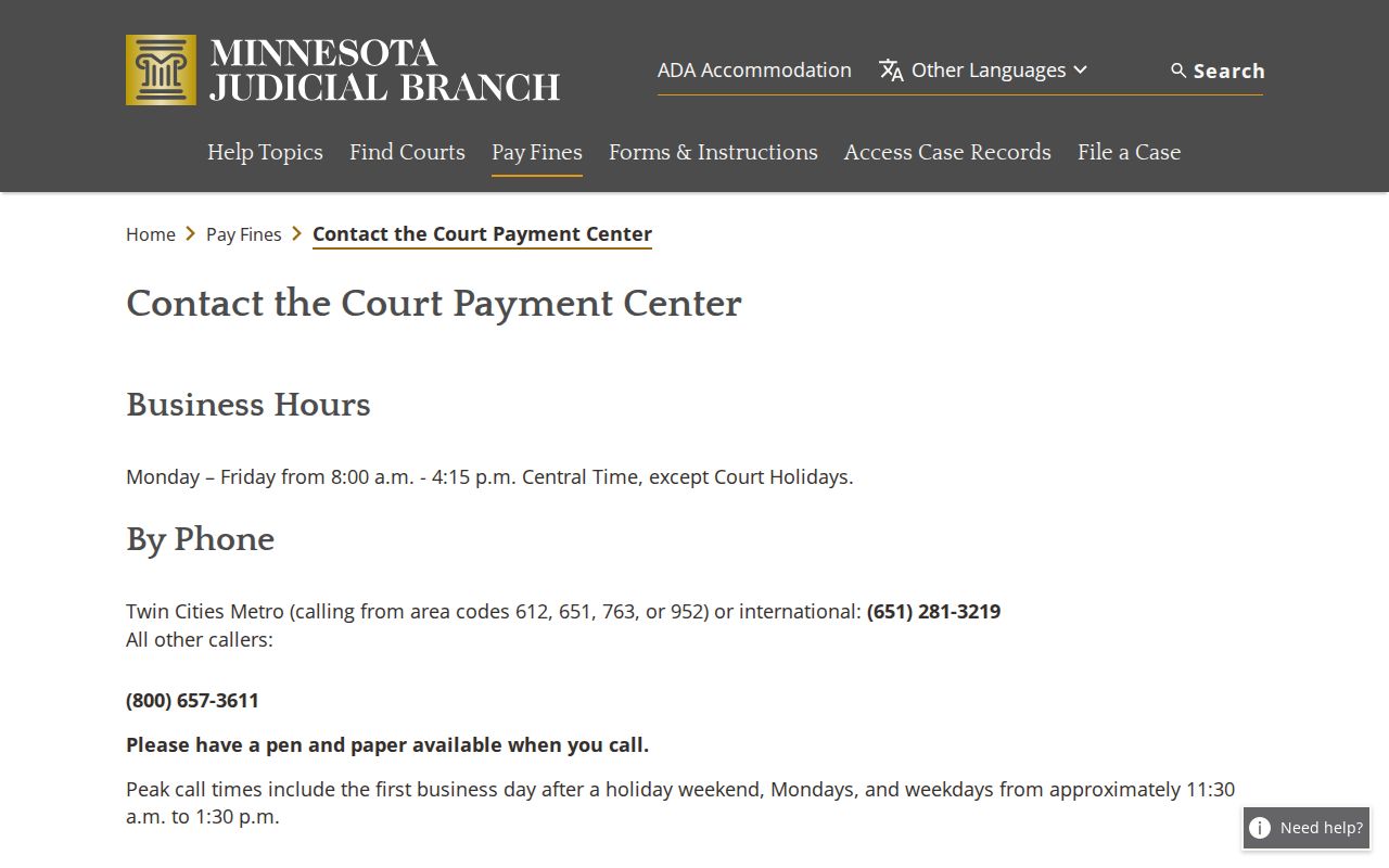 Douglas County traffic ticket Court Payment Center contact form